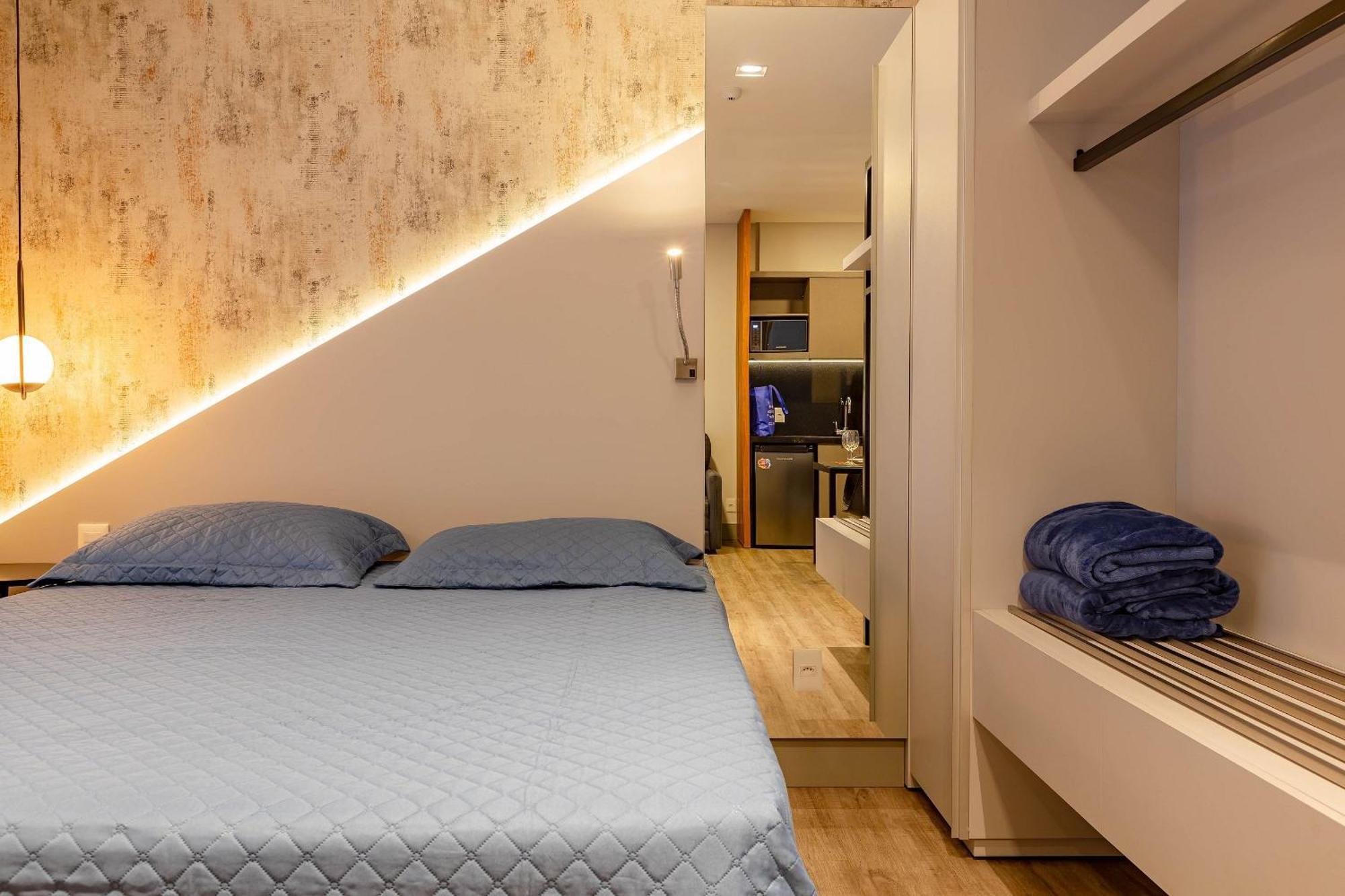 Confortavel Loft Em Condominio Com Piscina ボンビーニャス エクステリア 写真