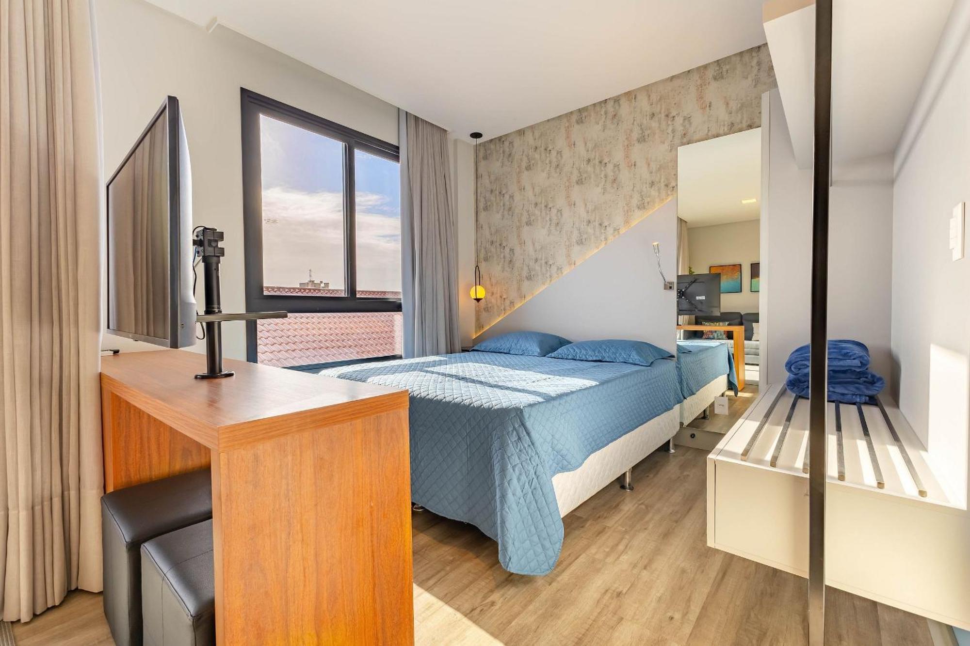 Confortavel Loft Em Condominio Com Piscina ボンビーニャス エクステリア 写真