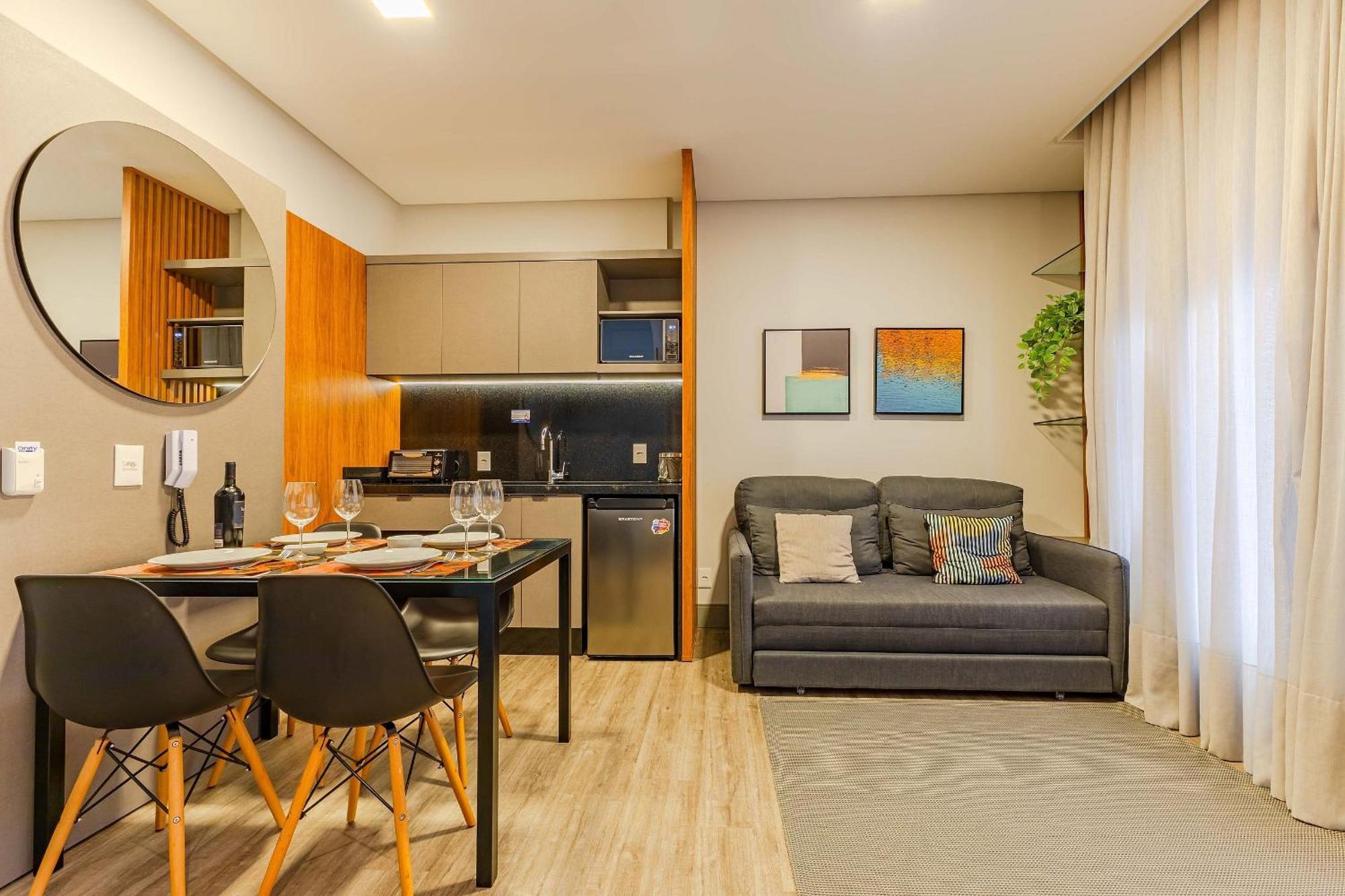 Confortavel Loft Em Condominio Com Piscina ボンビーニャス エクステリア 写真